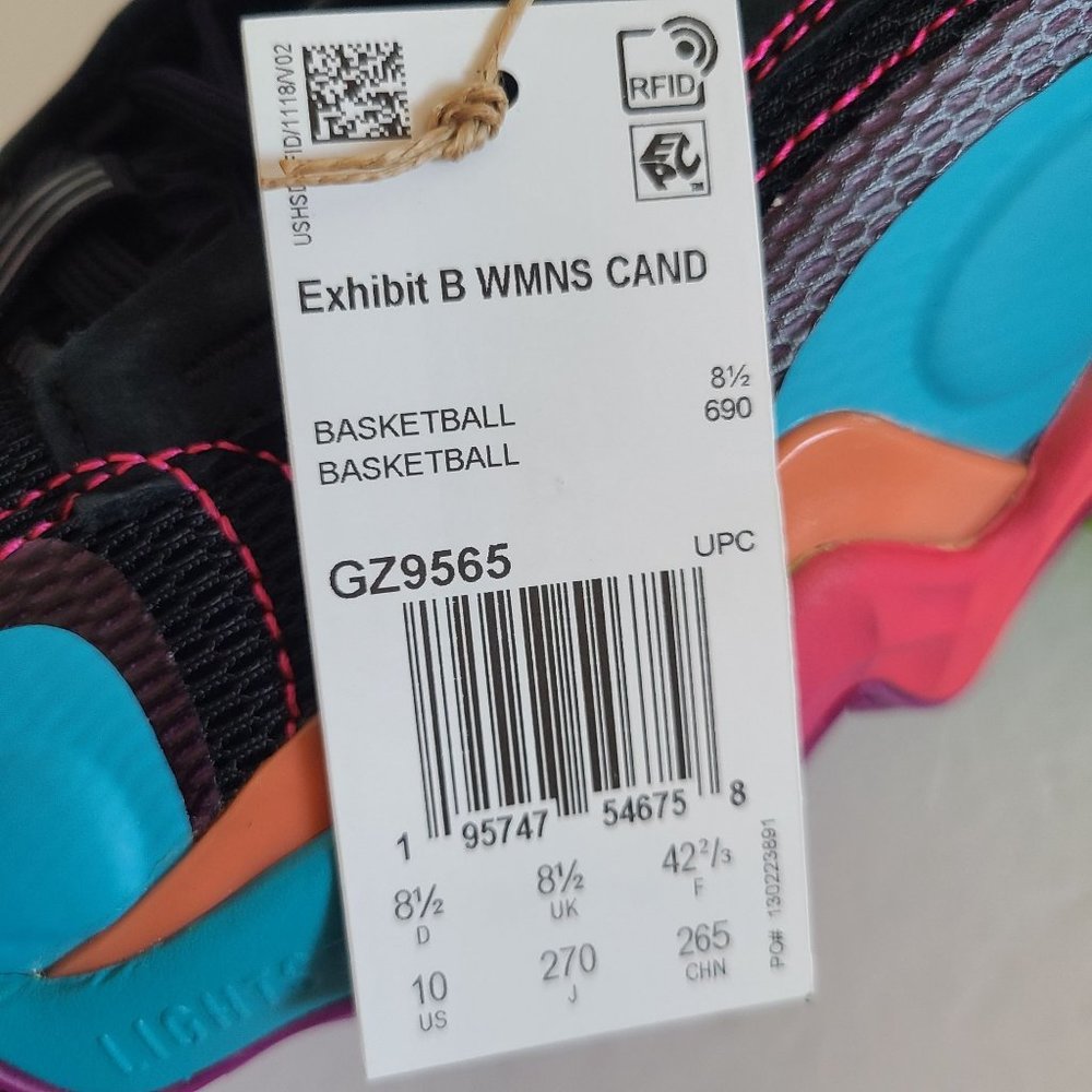 NEW Adidas Womens Exhibit B Candace Parker Basketball Shoes GZ9565 Size 10 Black - Picture 8 of 8
